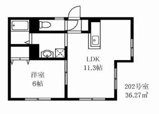 阿佐谷北レジデンス【2階】の間取り