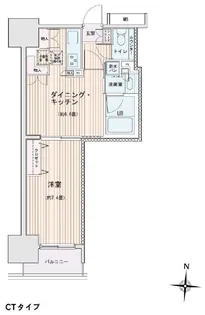 エスティメゾン錦糸町Ⅱ【14階】の間取り