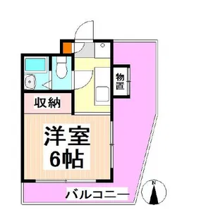 ドミールタカラ【401号室】の間取り