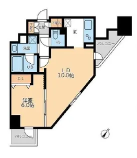 ドゥーエ幡ヶ谷【13階】の間取り