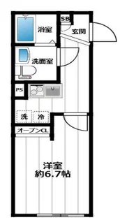 Latias日暮里【5階】の間取り