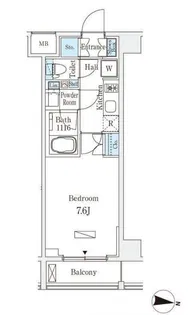 ラティエラ中野新井【7階】の間取り