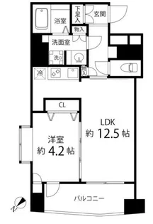 レニール本駒込【4階】の間取り