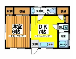 ハウスワタナベ【1階】の間取り