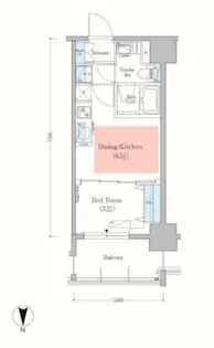 アーバネックス錦糸町Ⅱ【5階】の間取り