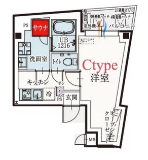 b’CASA駒沢大学【4階】の間取り
