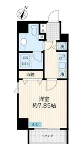 アリエルズ赤坂【8階】の間取り