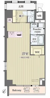 シュトラーレ神山町【9階】の間取り