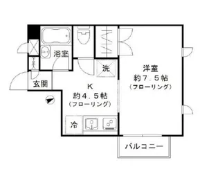 ジュネス若林【2階】の間取り