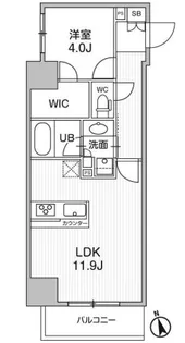 シーズンフラッツ浅草言問通り【2階】の間取り