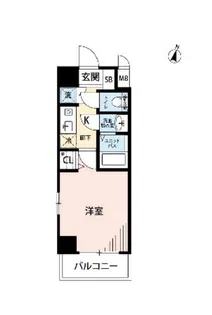 メインステージ赤坂【704号室】の間取り