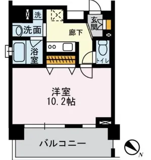 メゾンシンテイⅠ【7階】の間取り