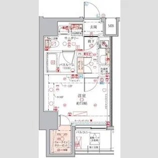 クレヴィスタ練馬桜台Ⅲ【5階】の間取り
