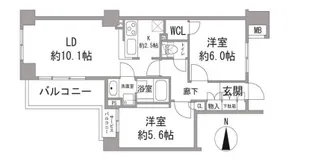 クレストフォルム錦糸町【5階】の間取り