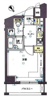 ワイズ ル・リオン新宿中井【7階】の間取り