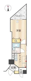 メインステージ東神田【12階】の間取り