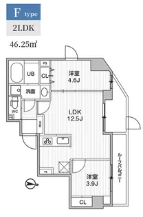 S-RESIDENCE亀戸balm【6階】の間取り
