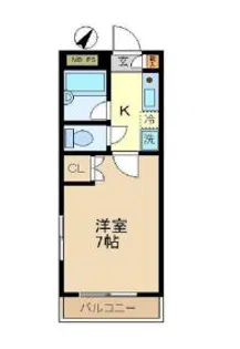 コスモ北新宿【1階】の間取り
