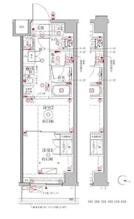 クレイシアIDZ幡ヶ谷【6階】の間取り