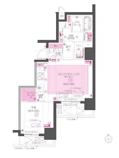 ZOOM東神田【11階】の間取り