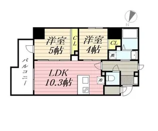 プライマル根岸【8階】の間取り