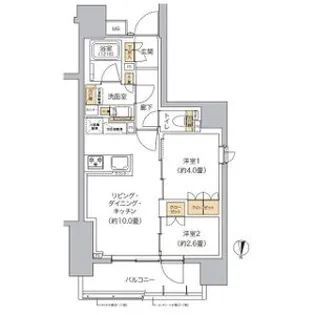 リビオメゾン東池袋【6階】の間取り