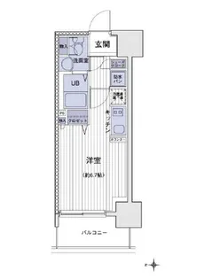 エスティメゾン大島【4階】の間取り