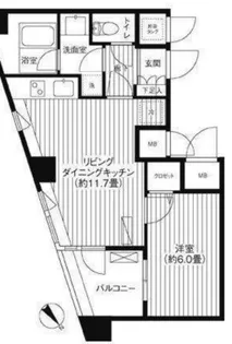 コスモリード新宿余丁町【2階】の間取り