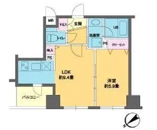 カスタリア北上野【12階】の間取り
