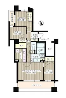 パークホームズ市ヶ谷薬王寺【2階】の間取り