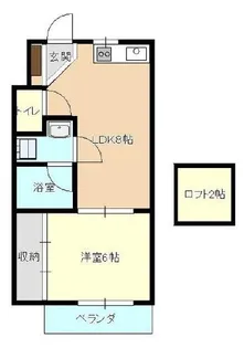 LISSAグランデ池袋【2階】の間取り
