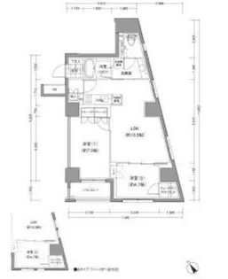 JP noie 小石川富坂【13階】の間取り