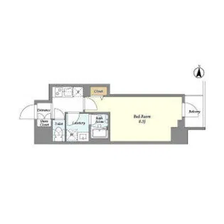 クラリティア入谷【609号室】の間取り