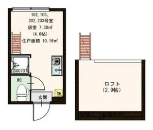 ピスカデーラ【1階】の間取り