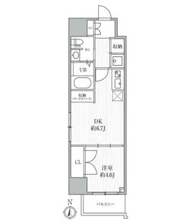 CAVANA+YOTSUYA【3階】の間取り