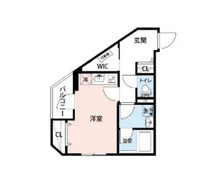 ベルシードステアーアルファ西日暮里【303号室】の間取り