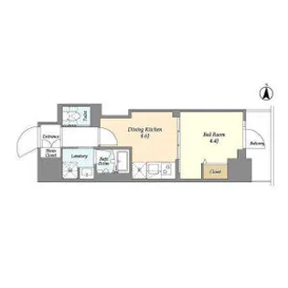 クラリティア入谷【607号室】の間取り