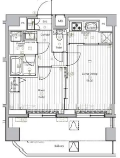 プレミアムキューブG北新宿【4階】の間取り