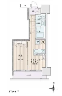 エスティメゾン錦糸町Ⅱ【15階】の間取り
