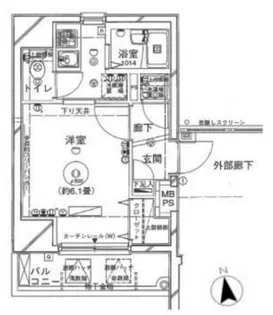 ヴェルト湯島【9階】の間取り