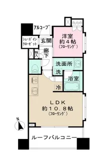 グローベル・ザ・ステーション三ノ輪【15階】の間取り