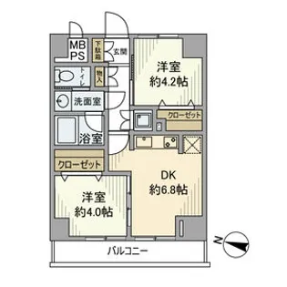 永谷リヴュール【3階】の間取り