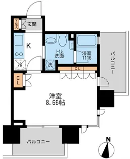 アーデン清澄白河【7階】の間取り