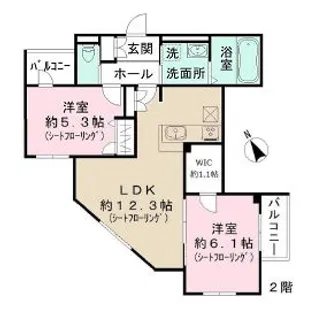 グランドール豪徳寺V【3階】の間取り
