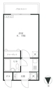 ヴァン・ヴェール【4階】の間取り