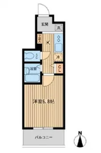 ドゥーエ浦安Ⅱ【8階】の間取り