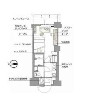 レックスガーデン神楽坂北町【6階】の間取り