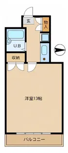 エトワール中野坂上【302号室】の間取り