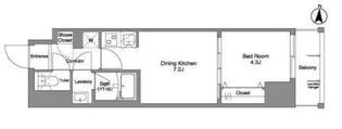 Daffitto錦糸町【13階】の間取り