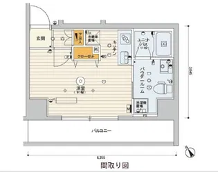 B CITY TABATA SKYCOURT【2階】の間取り